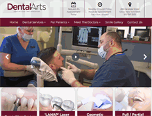 Tablet Screenshot of dentalarts.org